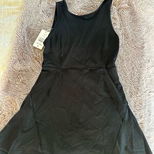 HALARA Black Mini Dress with built in shorts